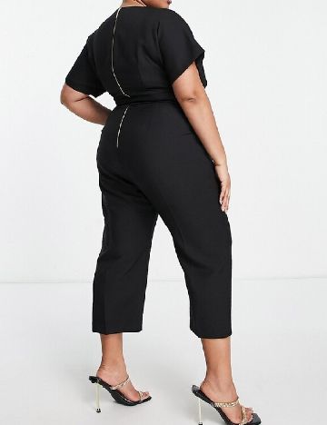 Salopeta Closet London Curve, negru