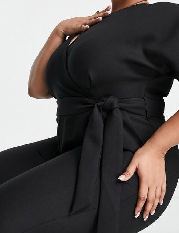 Salopeta Closet London Curve, negru