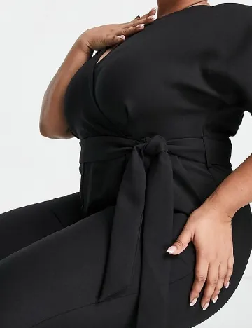 Salopeta Closet London Curve, negru Negru