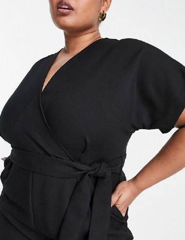 Salopeta Closet London Curve, negru