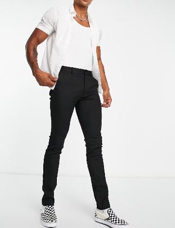 Pantaloni Topman, negru