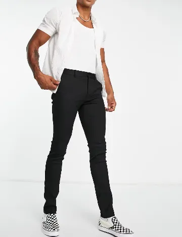 Pantaloni Topman, negru