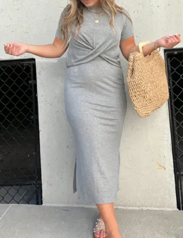 Rochie lunga SHEIN, gri