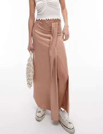 Fusta Top Shop, maro