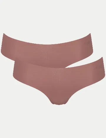 Set chiloti 2 perechi Sloggi by Triumph, roz pudra inchis