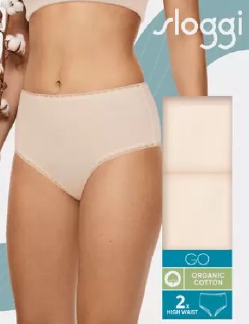 Set chiloti 2 perechi Sloggi by Triumph, crem