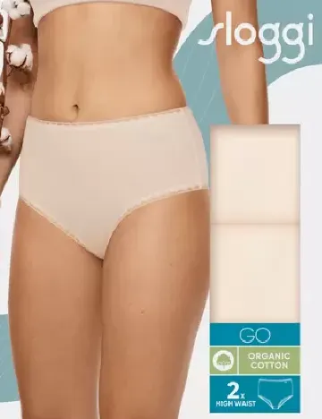 Set chiloti 2 perechi Sloggi by Triumph, crem Crem