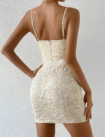 Rochie scurta SHEIN, crem