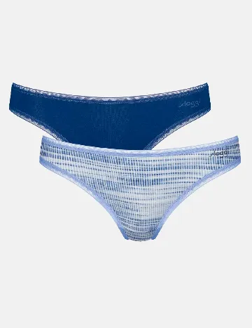 Set chiloti 2 perechi Sloggi by Triumph, albastru Albastru