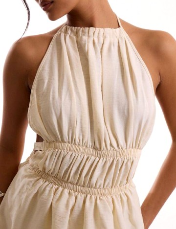 Rochie scurta SHEIN, crem