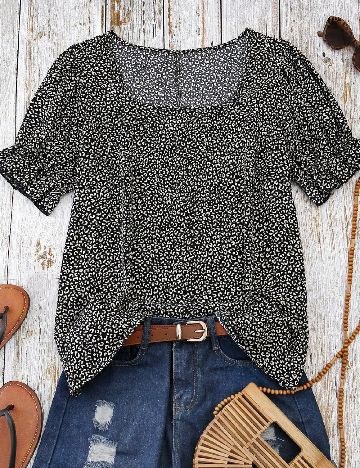 Bluza SHEIN CURVE, negru