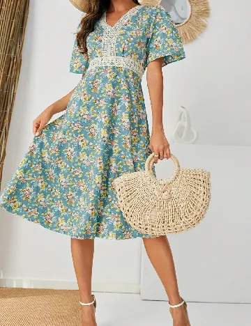 Rochie medie SHEIN, floral print