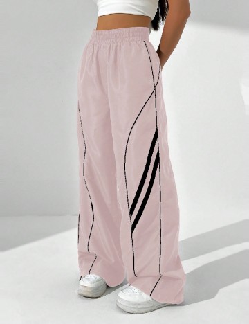 Pantaloni SHEIN, roz