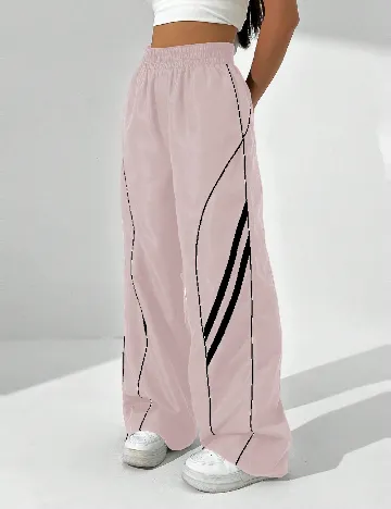Pantaloni SHEIN, roz