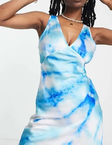 Rochie scurta COLLUSION, albastru Albastru