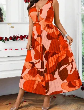 Rochie lunga SHEIN, portocaliu