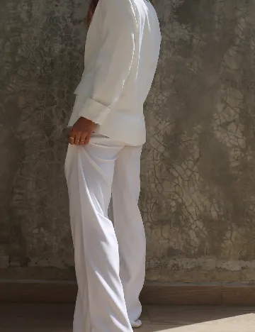 Pantaloni Labelrail x Collyer Twins, alb