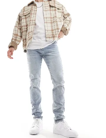 Blugi WESC, albastru Albastru
