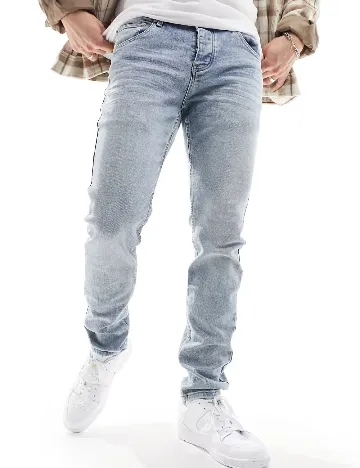 Blugi WESC, albastru Albastru