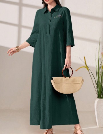 Rochie lunga SHEIN, verde