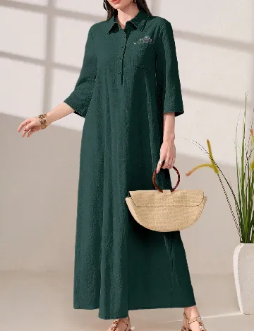 Rochie lunga SHEIN, verde