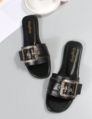 Slapi SHEIN, negru