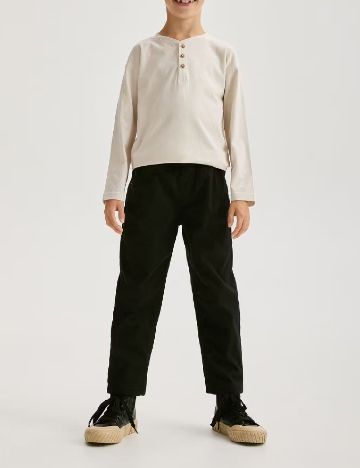 Pantaloni Reserved, negru