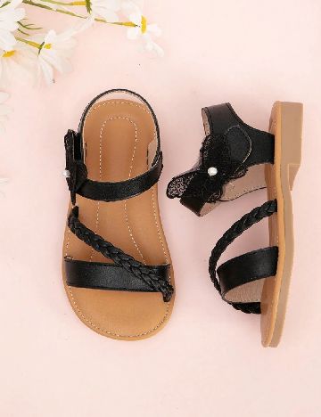 Sandale Shein Kids, negru