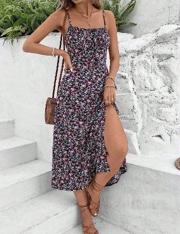Rochie medie SHEIN, floral print