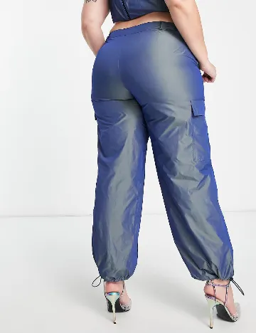 Pantaloni ASOS Curve, albastru