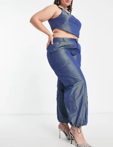 Pantaloni ASOS Curve, albastru