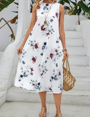 Rochie medie Emery Rose, alb