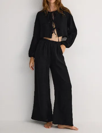 Pantaloni Reserved, negru