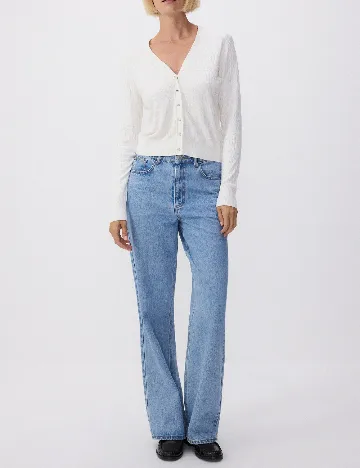 Cardigan Reserved, alb