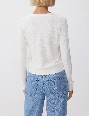 Cardigan Reserved, alb