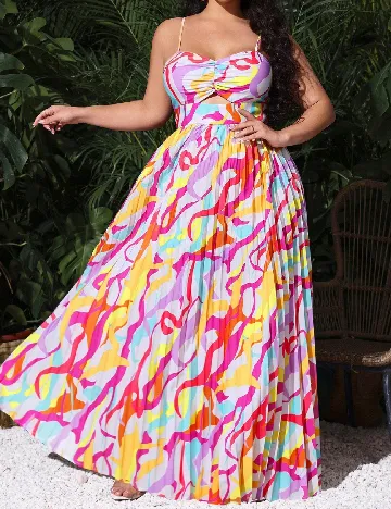 Rochie lunga SHEIN CURVE, mix culori