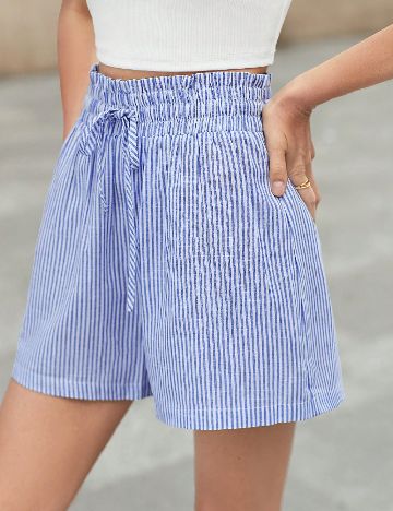 Pantaloni scurti SHEIN, albastru