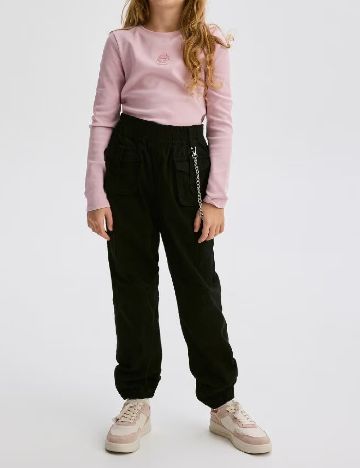 Pantaloni Reserved, negru