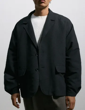Sacou Oversize Reserved, negru Negru