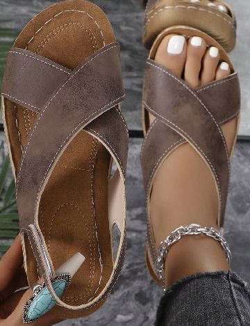 Sandale SHEIN, maro