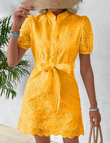 Rochie scurta SHEIN, galben
