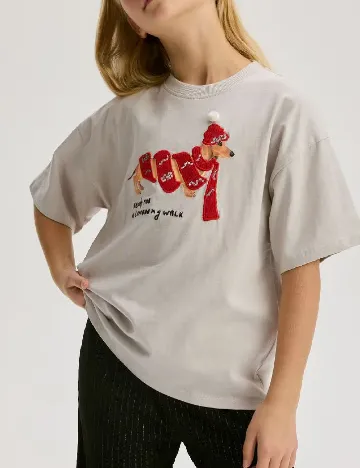 Tricou Reserved, gri Gri