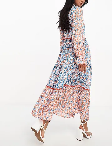 Rochie lunga Never Fully Dressed, mix culori