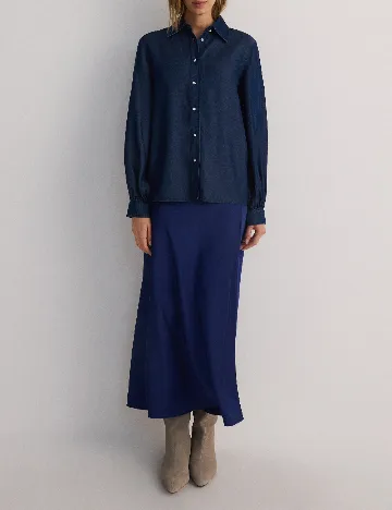 Camasa Reserved, bleumarin Albastru
