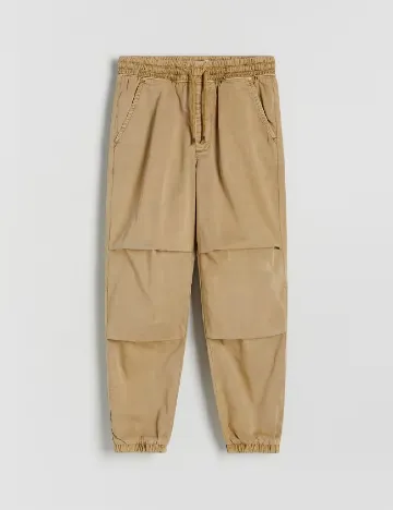 Pantaloni Reserved, maro deschis Maro