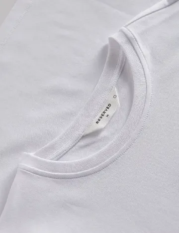 Tricou Reserved, alb