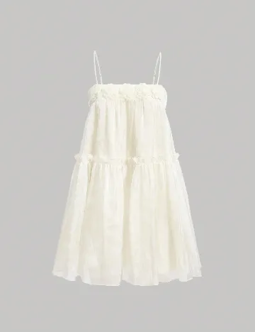 Rochie scurta SHEIN, ecru