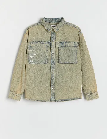 Jacheta Oversize Reserved, bej