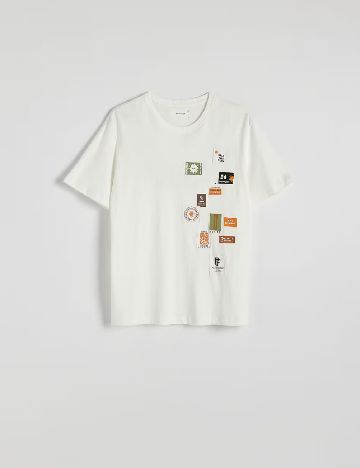 Tricou Reserved, alb