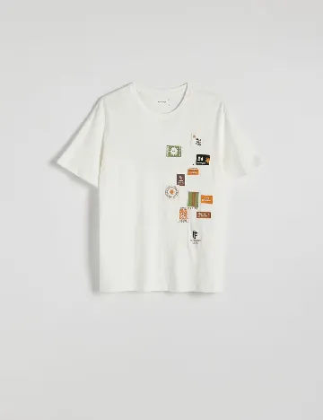 Tricou Reserved, alb